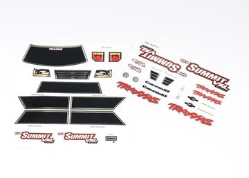 Decal Sheets 1/16 Summit VXL in the group Brands / T / Traxxas / Bodies & Accessories at Minicars Hobby Distribution AB (427213)