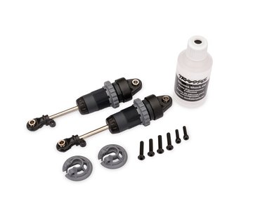 Shocks Steel Gray GTR Long without springs (2)