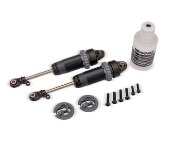 Shocks Steel Gray GTR XX-Long without springs (2)
