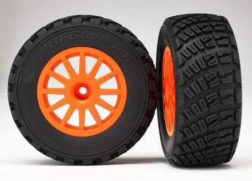 Tires & Wheels BFGoodrich/Orange Rally 1/10 TSM (2) in the group Brands / T / Traxxas / Tires & Wheels at Minicars Hobby Distribution AB (427473A)