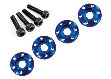 Wheel Nut Washer Alu Blue w/ Screws (4)  LaTrax Teton in the group Brands / T / Traxxas / Spare Parts at Minicars Hobby Distribution AB (427668)