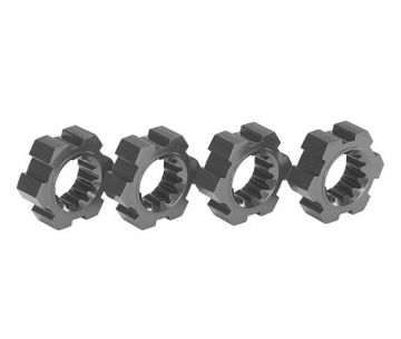 Wheel Hubs Alu Gray (4) X-Maxx, XRT in the group Brands / T / Traxxas / Accessories at Minicars Hobby Distribution AB (427756-GRAY)