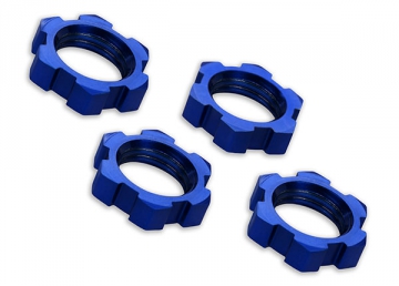 Wheel nuts splined, 17mm Alu. Blue (4) in the group Brands / T / Traxxas / Spare Parts at Minicars Hobby Distribution AB (427758)