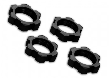 Wheel Nuts Splined 17mm Alu Black (4) in the group Brands / T / Traxxas / Spare Parts at Minicars Hobby Distribution AB (427758A)