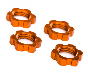 Hjulmutter 17mm Aluminium Orange (4) i gruppen Fabrikat / T / Traxxas / Tillbehr hos Minicars Hobby Distribution AB (427758T)