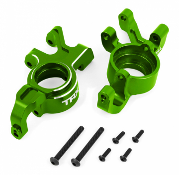 Steering Blocks L&R (Pair) Alu Green X-Maxx, XRT in the group Brands / T / Traxxas / Accessories at Minicars Hobby Distribution AB (427836-GRN)