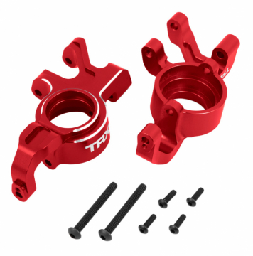 Steering Blocks L&R (Pair) Alu Red X-Maxx, XRT in the group Brands / T / Traxxas / Accessories at Minicars Hobby Distribution AB (427836-RED)