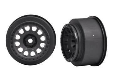 Wheels XRT Race Black (2) in the group Brands / T / Traxxas / Tires & Wheels at Minicars Hobby Distribution AB (427874)