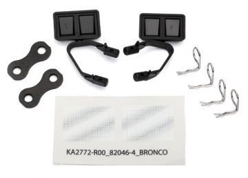 Side Mirrors Set Black Ford Bronco(1979), F-150 in the group Brands / T / Traxxas / Spare Parts at Minicars Hobby Distribution AB (428073)