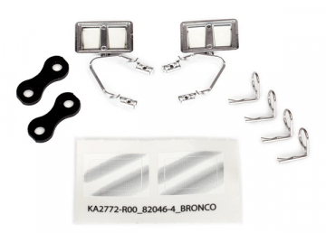Side Mirrors Set Chrome Ford Bronco(1979), F-150 in the group Brands / T / Traxxas / Spare Parts at Minicars Hobby Distribution AB (428073X)