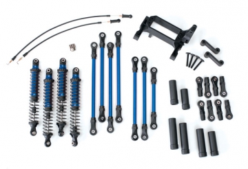 Long Arm Lift Kit Blue Complete  TRX-4 in the group Brands / T / Traxxas / Spare Parts at Minicars Hobby Distribution AB (428140X)