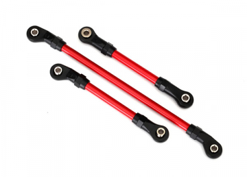Steering, Drag and Panhard Link Red (for Lift Kit) in the group Brands / T / Traxxas / Spare Parts at Minicars Hobby Distribution AB (428146R)
