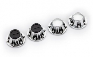 Wheel Center Caps Satin Chrome (4) (Requires Stub Axle #8255) in the group Brands / T / Traxxas / Spare Parts at Minicars Hobby Distribution AB (428152)