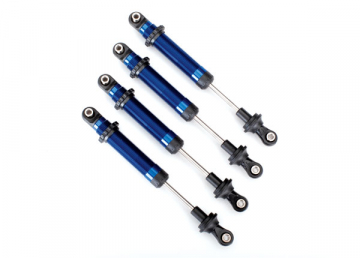 Shocks GTS Blue (4) (Use with Lift Kit #8140X)  TRX-4 in the group Brands / T / Traxxas / Spare Parts at Minicars Hobby Distribution AB (428160X)