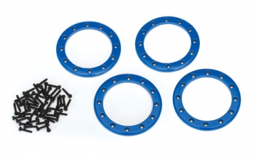 Beadlock Rings 2.2 Alu Blue (4) in the group Brands / T / Traxxas / Spare Parts at Minicars Hobby Distribution AB (428168X)
