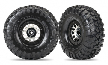 Tires & Wheels Canyon Trail/Method 105 Black Chrome 2.2 (2) in the group Brands / T / Traxxas / Tires & Wheels at Minicars Hobby Distribution AB (428172)