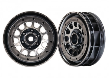 Wheels Method 105 Black Chrome 1.9 Beadlock (2) in the group Brands / T / Traxxas / Tires & Wheels at Minicars Hobby Distribution AB (428173)