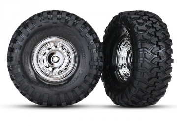 Tires & Wheels Canyon Trail/Chrome 1.9 (for 8255A Axle) in the group Brands / T / Traxxas / Tires & Wheels at Minicars Hobby Distribution AB (428177)