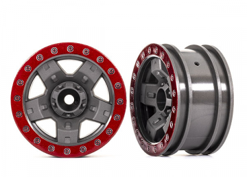 Wheels TRX-4 Sport 2.2 Red (2) in der Gruppe Hersteller / T / Traxxas / Tires & Wheels bei Minicars Hobby Distribution AB (428180-RED)