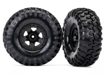 Tires & Wheels Canyon Trail/TRX-4 Black 2.2 (2) in the group Brands / T / Traxxas / Tires & Wheels at Minicars Hobby Distribution AB (428181)