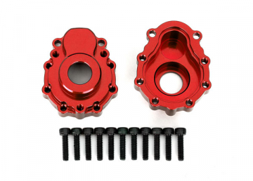 Portal Housing Outer Alu Red Front/Rear (2)  TRX-4/6 in the group Brands / T / Traxxas / Spare Parts at Minicars Hobby Distribution AB (428251R)
