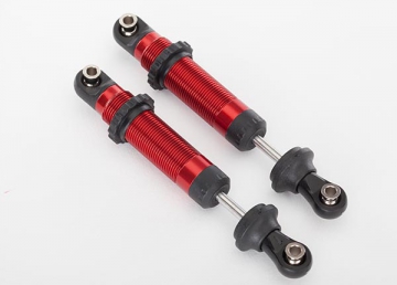 Shocks gts hard-anodized red alu assembled (2) in der Gruppe Hersteller / T / Traxxas / Spare Parts bei Minicars Hobby Distribution AB (428260R)