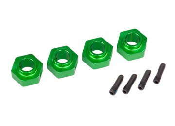 Wheel Hubs 12mm Hex Alu Green (4)  TRX-4/6 in the group Brands / T / Traxxas / Spare Parts at Minicars Hobby Distribution AB (428269G)