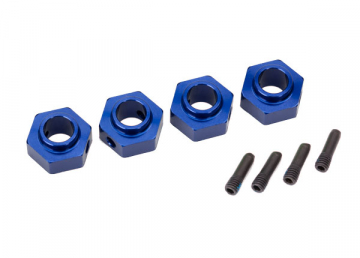 Wheel Hubs 12mm Hex Alu Blue (4)  TRX-4/6 in the group Brands / T / Traxxas / Accessories at Minicars Hobby Distribution AB (428269X)
