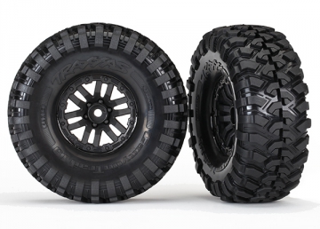 Tires & Wheels Canyon Trail/TRX-4 Black 1.9 (2) in the group Brands / T / Traxxas / Tires & Wheels at Minicars Hobby Distribution AB (428272)