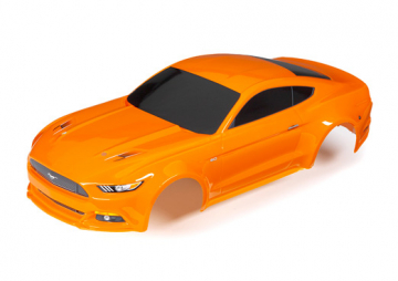 Kaross Ford Mustang GT Orange i gruppen Fabrikat / T / Traxxas / Karosser & Tillbehr hos Minicars Hobby Distribution AB (428312T)
