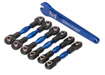 Turnbuckles Front and Rear Alu Blue Set  4-Tec in the group Brands / T / Traxxas / Spare Parts at Minicars Hobby Distribution AB (428341X)