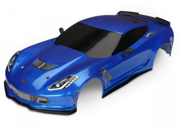 Body Chevrolet Corvette Z06 Blue Painted in the group Brands / T / Traxxas / Bodies & Accessories at Minicars Hobby Distribution AB (428386X)