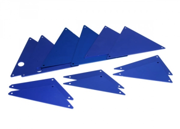 Tube Chassis Inner Panels Blue Alu set  UDR in the group Brands / T / Traxxas / Spare Parts at Minicars Hobby Distribution AB (428434X)