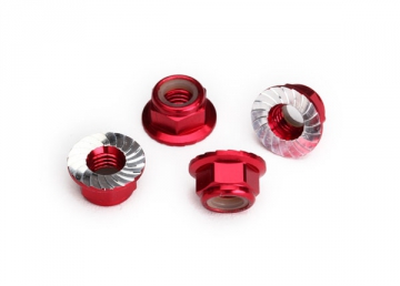 Lock Nut Flanged M5 Alu Red (4) in the group Brands / T / Traxxas / Hardware at Minicars Hobby Distribution AB (428447R)