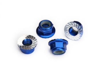 Lock Nut Flanged M5 Alu Blue (4) in der Gruppe Hersteller / T / Traxxas / Hardware bei Minicars Hobby Distribution AB (428447X)