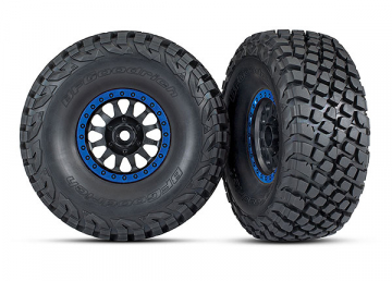 Tires & Wheels Baja KR3/Method Race Black-Blue (2) UDR in the group Brands / T / Traxxas / Tires & Wheels at Minicars Hobby Distribution AB (428474X)