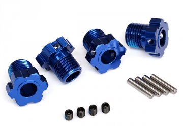 Wheel Hubs Splined 17mm Blue (4) in the group Brands / T / Traxxas / Spare Parts at Minicars Hobby Distribution AB (428654)