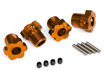 Wheel Hubs Splined 17mm Orange (4) in the group Brands / T / Traxxas / Spare Parts at Minicars Hobby Distribution AB (428654A)
