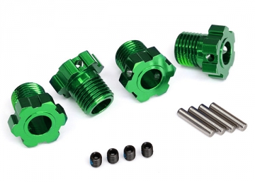Wheel Hubs Splined 17mm Green (4) in the group Brands / T / Traxxas / Spare Parts at Minicars Hobby Distribution AB (428654G)