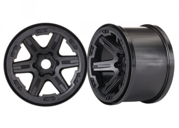 Wheels Carbide 3.8 Black (2) in the group Brands / T / Traxxas / Tires & Wheels at Minicars Hobby Distribution AB (428671)