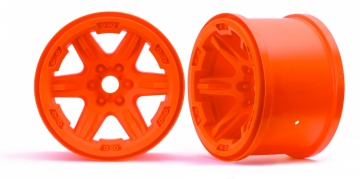 Wheels Carbide 3.8 Orange (2) in the group Brands / T / Traxxas / Tires & Wheels at Minicars Hobby Distribution AB (428671A)
