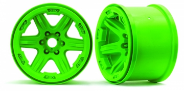 Wheels Carbide 3.8 Green (2) in the group Brands / T / Traxxas / Tires & Wheels at Minicars Hobby Distribution AB (428671G)
