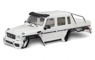 Body Mercedes G 63 TRX-6 White in the group Brands / T / Traxxas / Bodies & Accessories at Minicars Hobby Distribution AB (428825A)