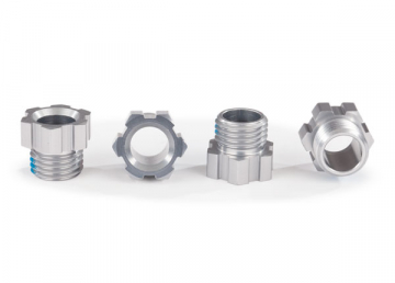 Stub Axle Nut Alu Silver (4) TRAXX in the group Brands / T / Traxxas / Spare Parts at Minicars Hobby Distribution AB (428886A)