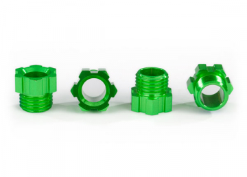 Stub Axle Nut Alu Green (4) TRAXX in the group Brands / T / Traxxas / Spare Parts at Minicars Hobby Distribution AB (428886G)