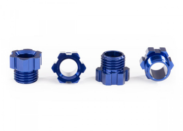 Stub Axle Nut Alu Blue (4) TRAXX in the group Brands / T / Traxxas / Spare Parts at Minicars Hobby Distribution AB (428886X)
