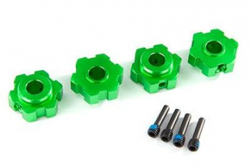 Wheel Hubs Hex Alu Green (4) Maxx in the group Brands / T / Traxxas / Spare Parts at Minicars Hobby Distribution AB (428956G)