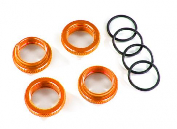 Spring Adjuster Alu Orange GT-Maxx (4) in the group Brands / T / Traxxas / Spare Parts at Minicars Hobby Distribution AB (428968A)