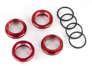 Spring Adjuster Alu Red GT-Maxx (4) in the group Brands / T / Traxxas / Spare Parts at Minicars Hobby Distribution AB (428968R)