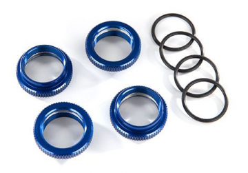 Spring Adjuster Alu Blue GT-Maxx (4) in the group Brands / T / Traxxas / Spare Parts at Minicars Hobby Distribution AB (428968X)